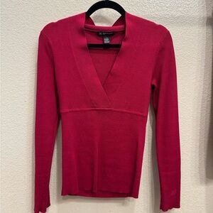 Red V-Neck Sweater